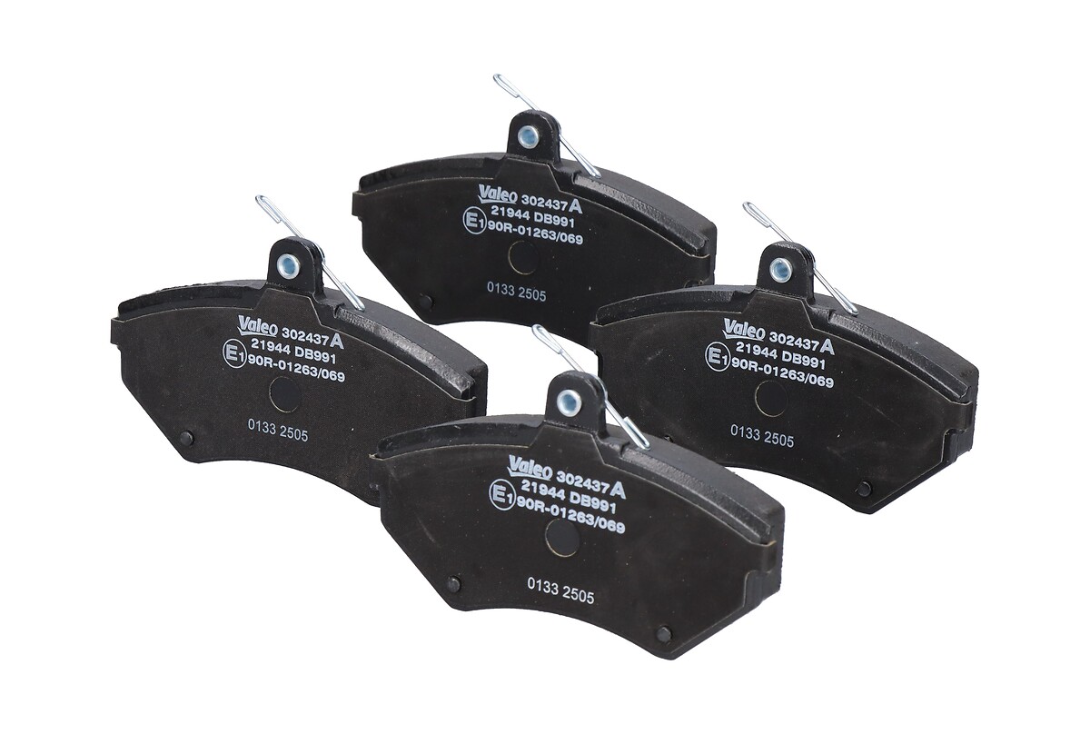 Jeu de 4 plaquettes de frein VALEO ref. 302437A